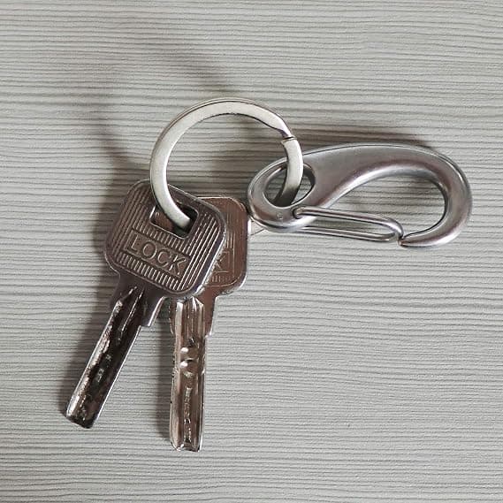 D-shaped Carabiner 10 Pcs 4.8 cm Galvanized Keychain Clip for Camping Hiking Curtains Flags Black