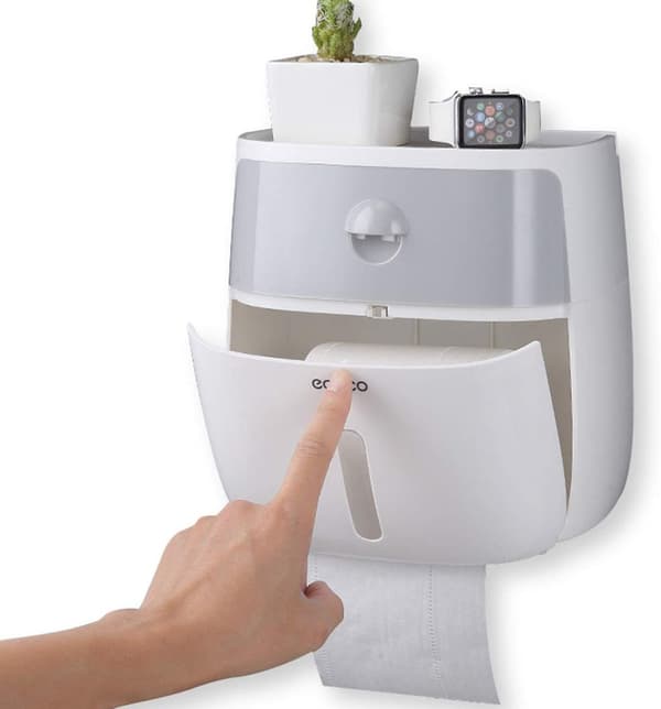 Hulfri Toiletpapirholder Multifunktionel Opbevaringsboks
