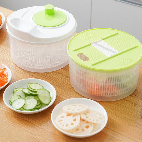 Salad Spinner Multifunctional Efficient Safe Durable Vegetable Spinner Cutter for Fruit Salad