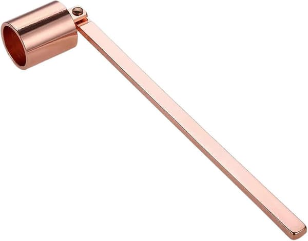 Lysdemper i rustfritt stål, lysslukker, vekedemper, tilbehør med (roségull)