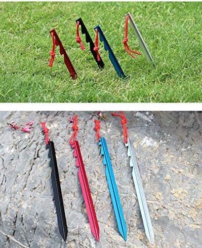 Teltplugger Kraftig Metall Jordbolter Campingplugger Presenningsankere Teltplugger