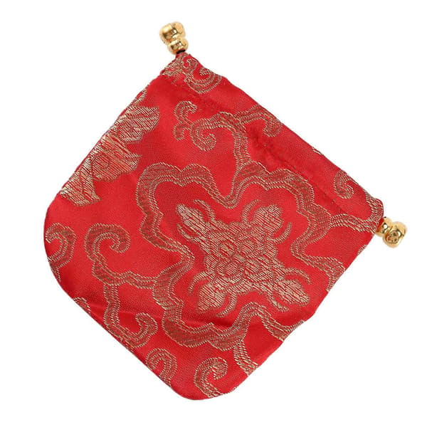 24 pcs Silk Brocade Jewelry Pouch, Drawstring Coin Purse, Gift Bag Value Set