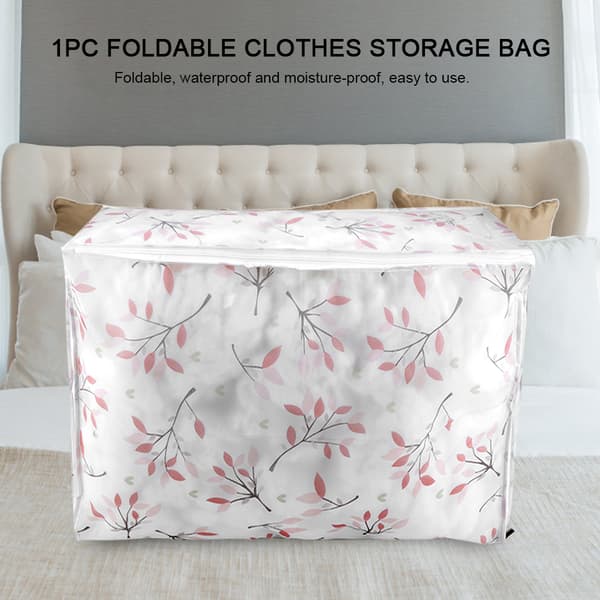 1 pc Foldable Clothes Storage Bag Felt Quilt Sweater Organizer Box Pouch Suitcase (#6)