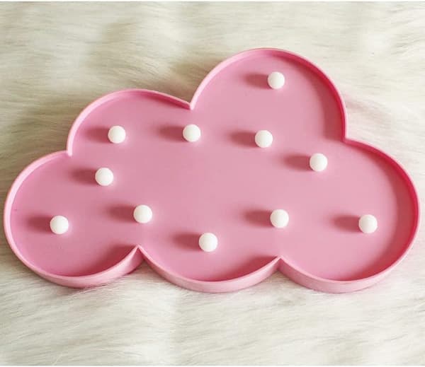 3D Cloud Lamp Decorative LED Night Light for Kids and Adults, Warm White