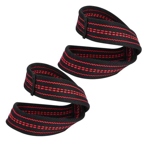 Soft Nylon and Spandex Weightlifting Straps, Figure 8, Workout Support, Hand Protection (M)