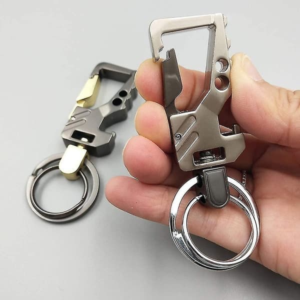 2 kpl avaimenperiä, auton avaimenperä metallinen avaimenperä pullonavaaja avaimenperä miehille