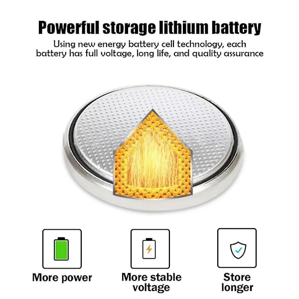 5-pak Lir2450 Lir 2450 3.6V Genopladeligt Lithium Batteri, Erstatning for Cr2450