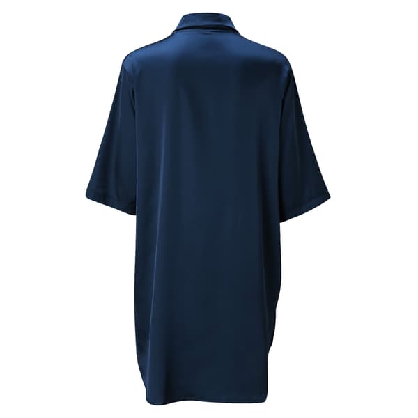 Nattlinne i siden för kvinnor, knappar fram, pyjamas L L
