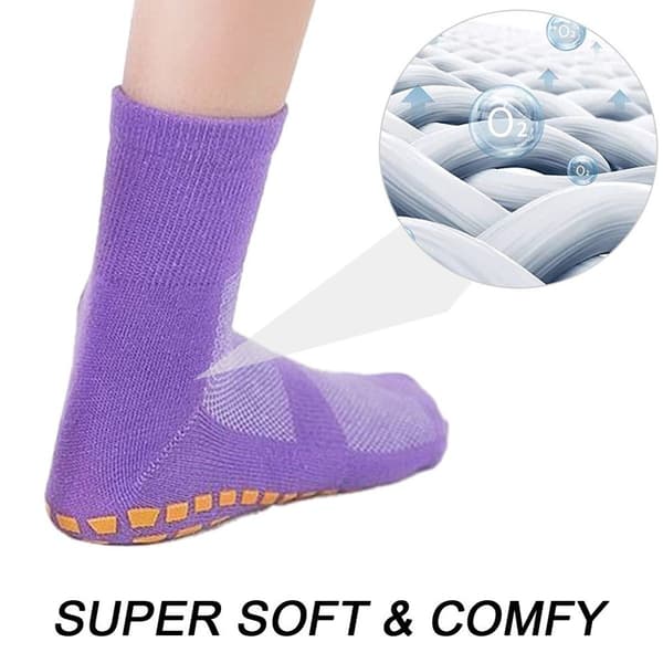Winter Twisted Chenille Slippers and Socks in Light Purple KLB