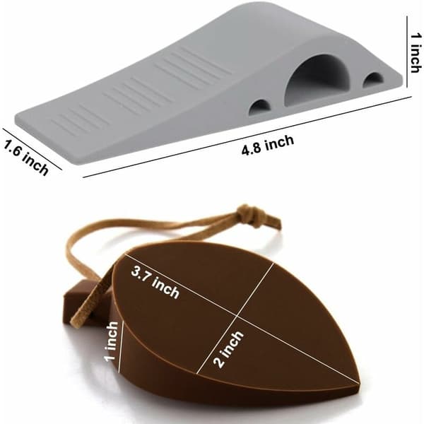 2-pack dörrstopp, 2 st gummistopp med fästen, säkra dörrfingerskydd för hemmakontor