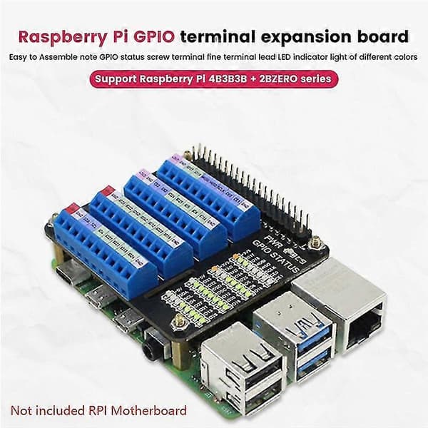 Gpio Forlængerkort Terminal Hat Til 2b/3b/3b+/4b/zero/zero W Gpio Interface Modul