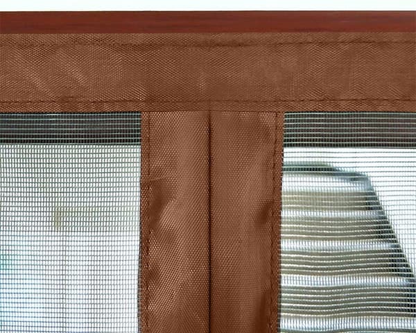 Magnetisk Fluenet - 90 x 210 cm - Sort - Skærmdør - Fluedør