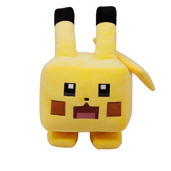 1 st fyrkantig Pikachu Super Plyschdocka Leksak Kudde Barn Present 20CM