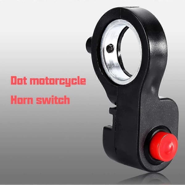Motorcycle Horn Start, 7/8' Motorcycle Handlebar ATV Bike Horn Start Stop Switch with Stylish Button [DB]