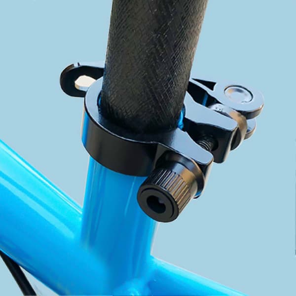 Farfi Bicycle Quick Release Seatpost Seat Tube Clamp Silver 28.6mm Silver 28.6mm