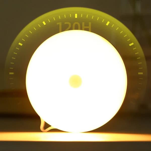 Rund berøringsfølsom lampe opladningssensor natlampe trådløs c