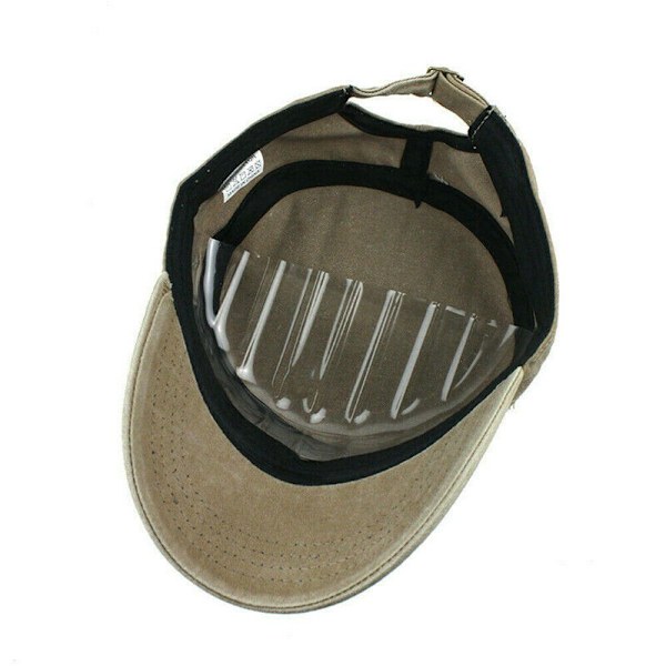 Män Kvinnor Kamouflage Arméhatt Camo Militär Kadett Combat Cap khaki