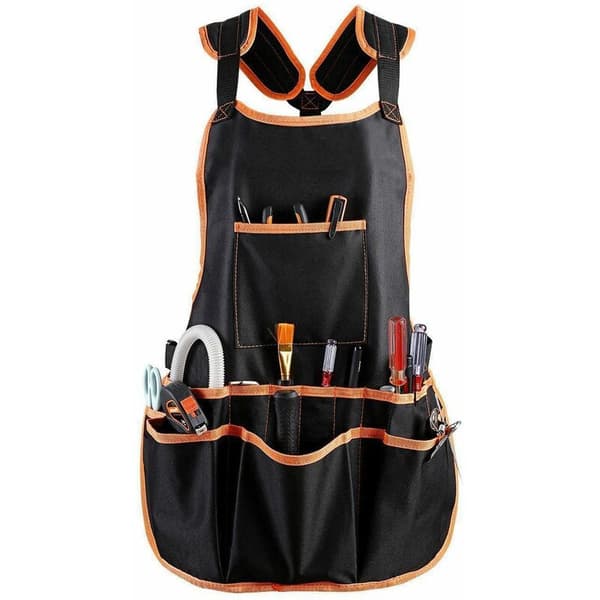 Work Apron 16 Tool Pockets Tool Belt Women Adjustable Tool Vest Apron with Waterproof Apron and Canvas Apron