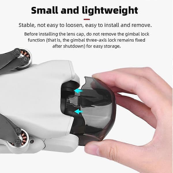 Gimbalbeskyttelse til DJI Mini 3 Pro Drone - RC Tilbehør Linsebeskyttelse med Solskærm
