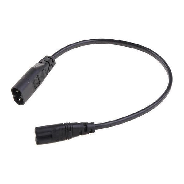 IEC 320 2-pinners C7 hunn til C8 hann figur 8 strømadapter forlengelseskabel 30CM