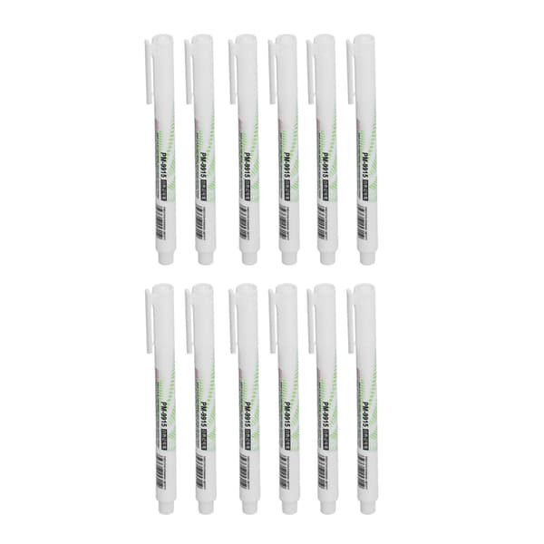 12 pcs marker pens DIY fine tip quick-drying white drawing pen blackboard marker