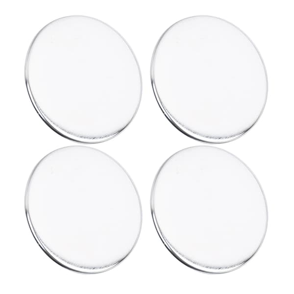 100 stk. 58 mm knapmaskinetilbehør Multifunktionelle matterede runde knapdele af blik til knapmaskine