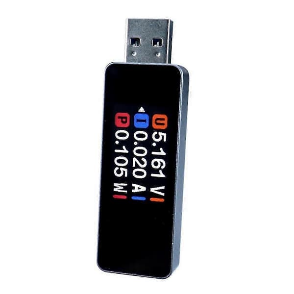 3-i-1 USB Spenning Strøm Effektmåler Tester 4-30V 0-3A 90W for Hurtigladeenheter
