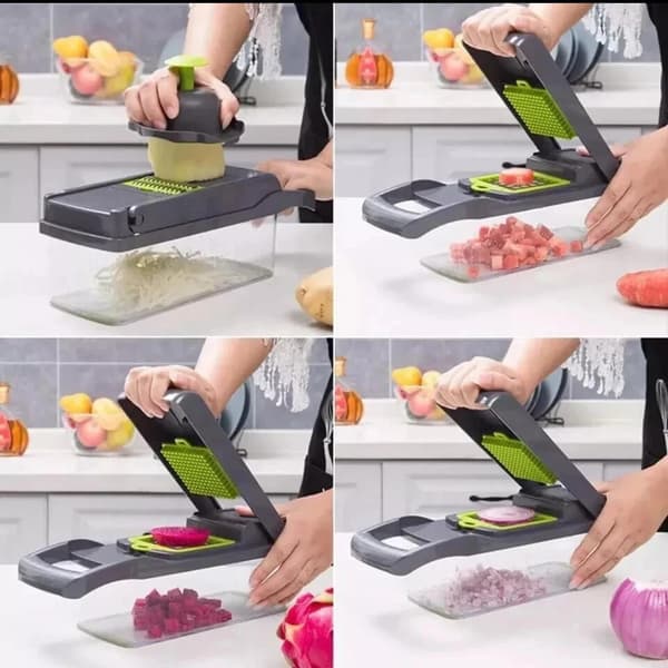 16-in-1 Vegetable Chopper Fruit Salad Mandoline Slicer Food Dicer Peeler