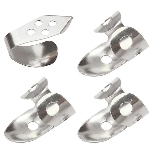 4 PCS Guitar Banjo Thumb Pick Adjustable Hollowed Finger Pick Guitar Accessory