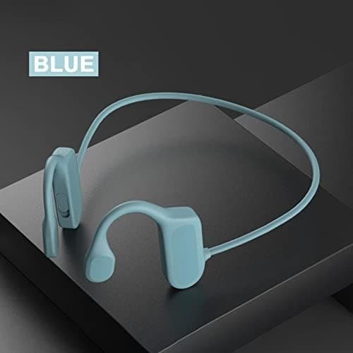 Bone Conduction Headphones, Waterproof HiFi Stereo (Blue)