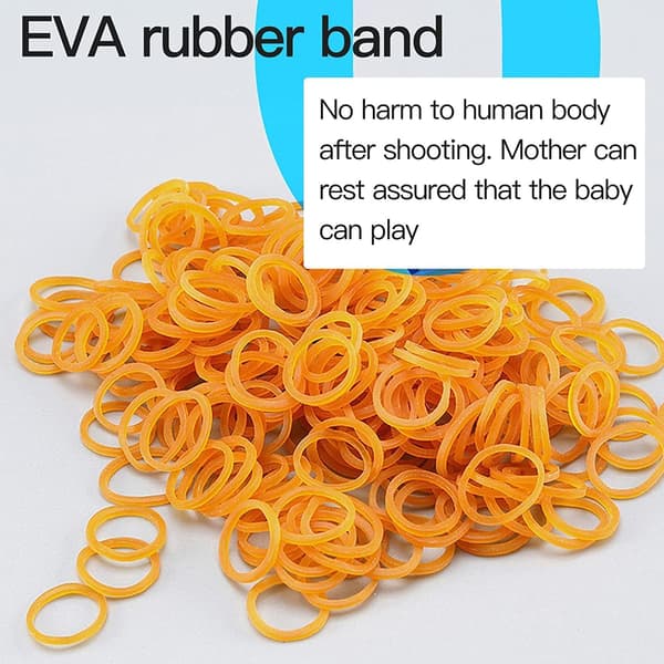 #Mini Metallic Burst Foldable Rubber Band Gun Toy With 60pcs Rubber Bands#