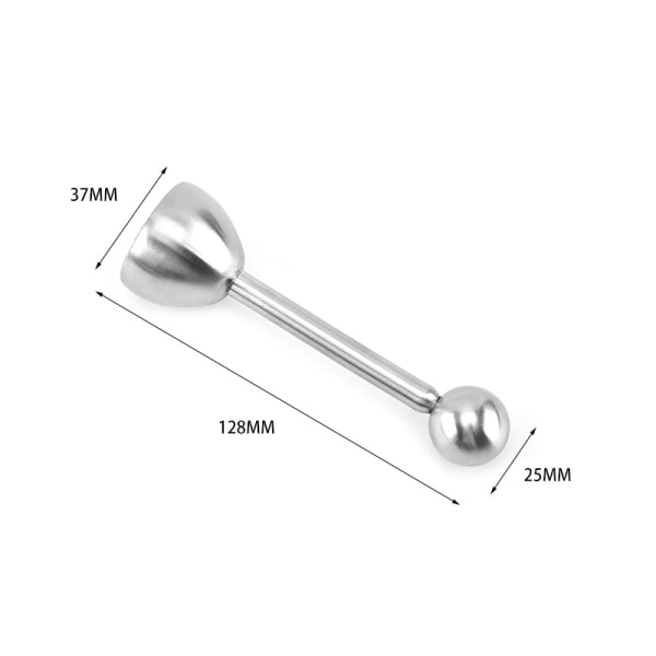 1 stk eggåpner i rustfritt stål, eggeskallåpner, kutter