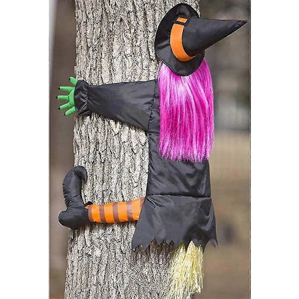 2025 Halloween Dekoration Heks Støder Heks Ind I Træ Halloween Dekoration Halloween