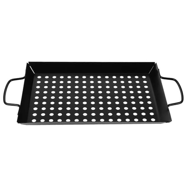Grillpanne for husholdningsbruk Non-stick BBQ Grillbrett Grillplate med store hull