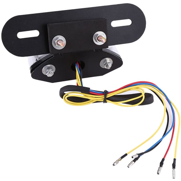 16-LED Motorcycle Quad ATV Rear Indicator Brake License Plate Integrated Light 12V Grey