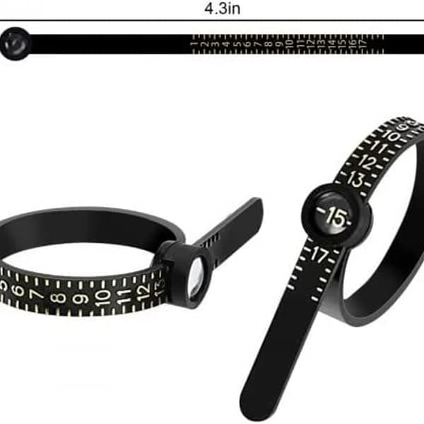 2-pack återanvändbar ringstorleksmätare