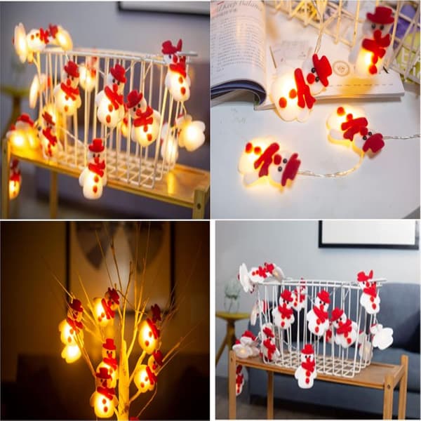 Snowman Christmas Tree LED Light String Christmas Decoration