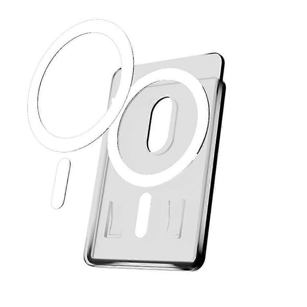Magnetic Transparent Mobile Phone Back Card Holder Cover for Magsafe
