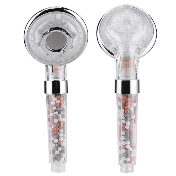 LED Negative Ion Shower Head Handheld Water Saving Pressurized Hand Shower Bathroom Accessories