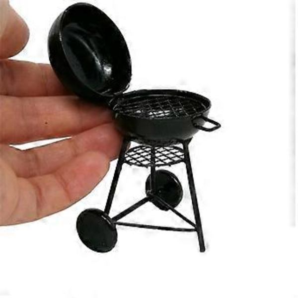1:10 Skala Grill Miniature Ornament BBQ Værktøj Mini Møbler, A