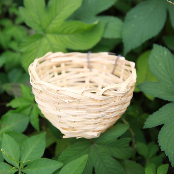 Eksotisk Bambusfuglehus 10*6 cm