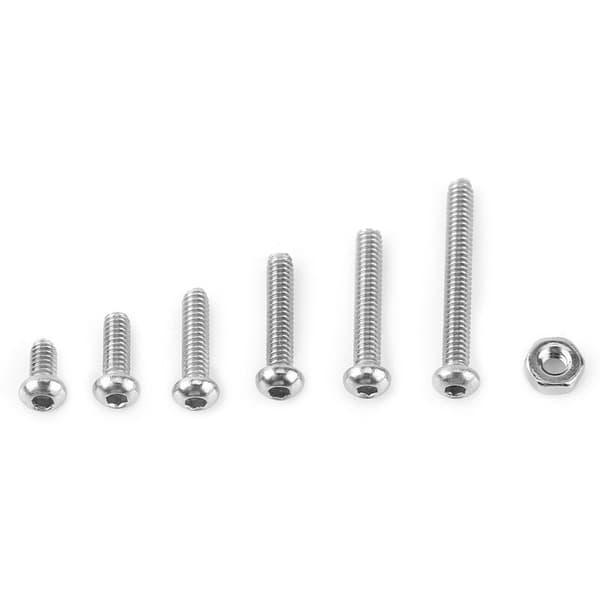 230 Pcs M2 Stainless Steel SS304 Hex Socket Button Head Screws, Bolts and Nuts