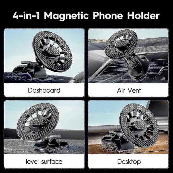 Stark Magnetisk MagSafe Biltelefonholder til iPhone 14/13/12 Modeller, Passer til Ventiler og Instrumentbrætter