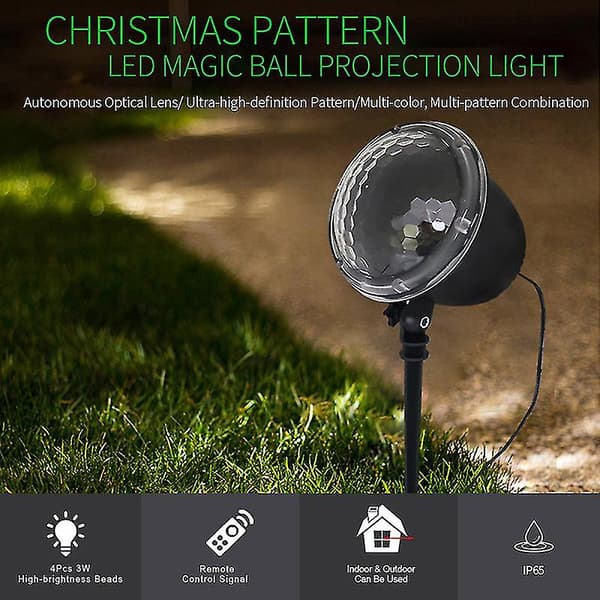 Snowfall LED Lights Christmas Projector Projector Lamp Snowflake Projectors with