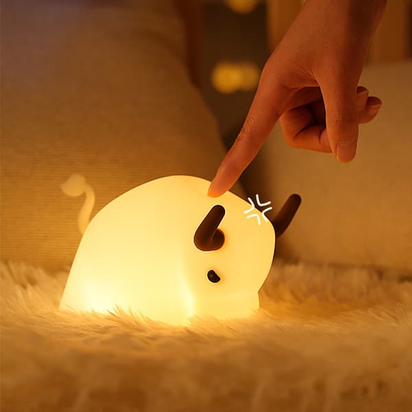 Natlampe sengelampe USB pat silikonlampe (ko ko)