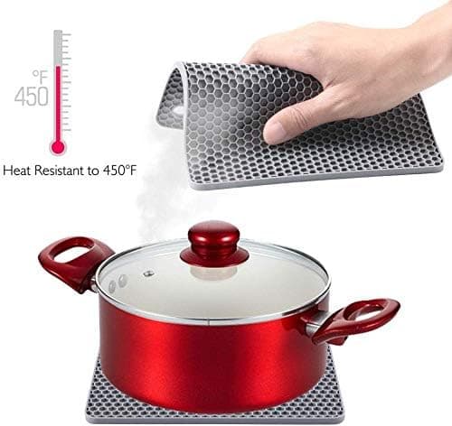 Silikonunderlägg, 4-pack Halksäkra Värmebeständiga 250°C Multifunktionella