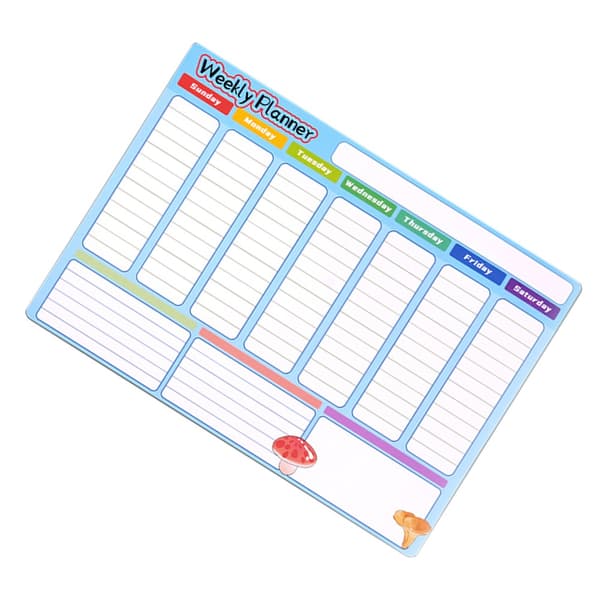 Magnetic Refrigerator Magnet - Weekly Planner, Multifunctional Magnetic Whiteboard Wall Decal for Study and Messages