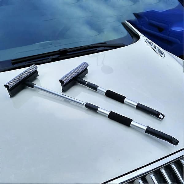 Multifunctional Glass Cleaning Scraper Double-Sided Window Squeegee with Telescopic Handle