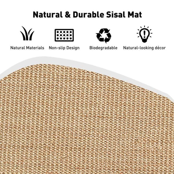 Cat Scratch Mat, Natural Cat Scratch Board Sisal Style 4 KLB