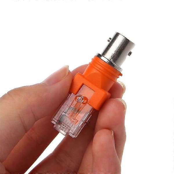 1 st BNC Hona Till RJ45 Hane Adapter Chassi Panelmontering Koaxial Hög Kvalitet